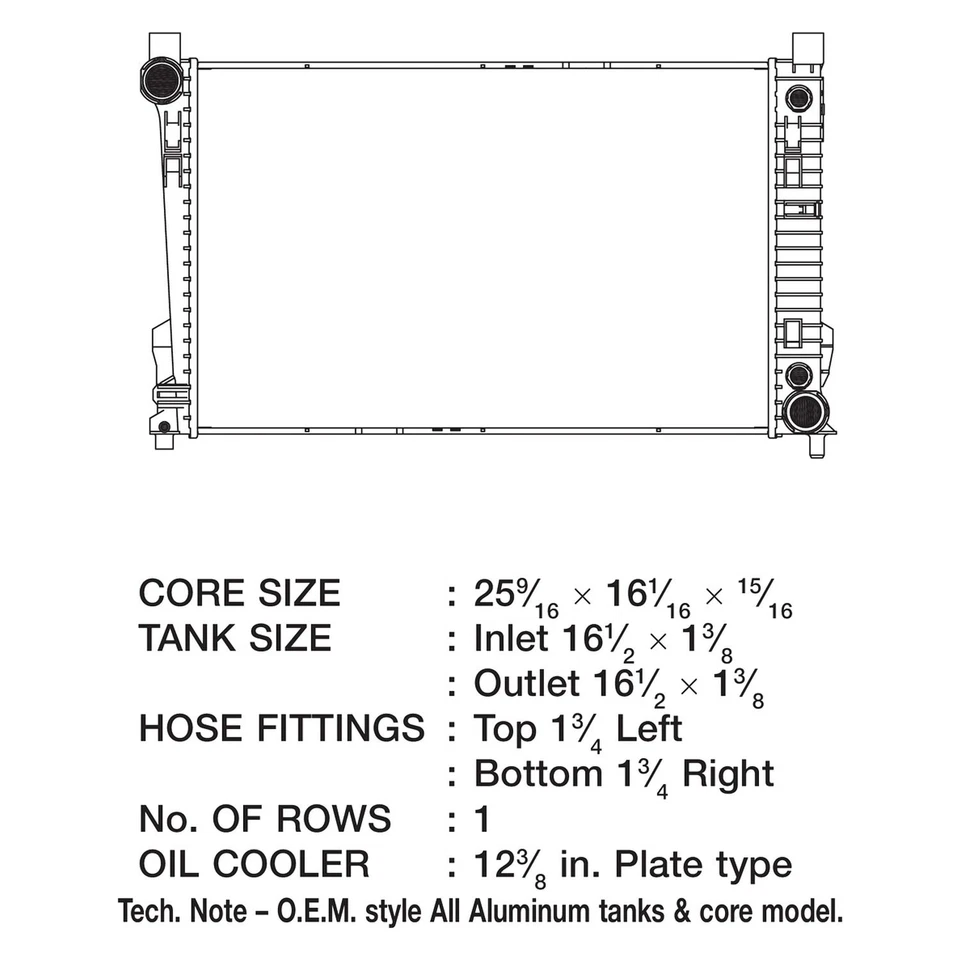 For Mercedes-Benz C350 2006-2007 CSF 2990 Engine Coolant Radiator Foto 2 de 2