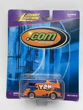 Johnny Lightning .Com Racers Yek Bus Orange/Blue 1/64 Scale FREE SHIPPING