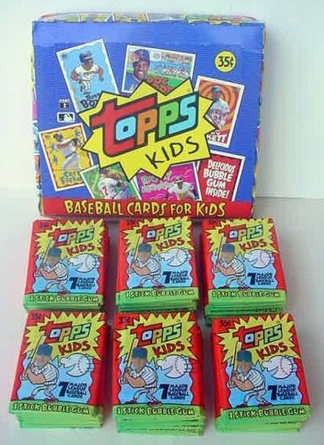 NEU 1992 TOPPS KINDER BASEBALL UNGEÖFFNETE WACHSBOX 48 PACKUNGEN GRIFFEY RYAN