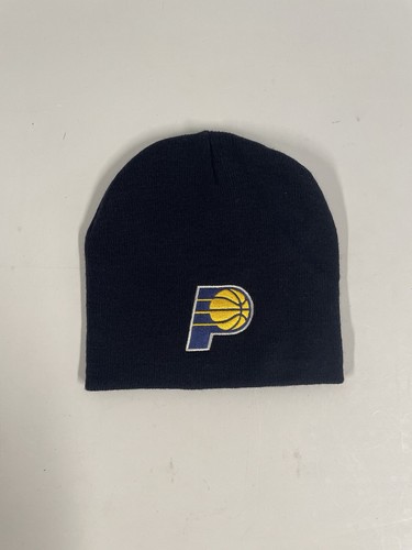 Unisex NBA Indiana Pacers Logo Beanie Skull Cap Cuff Winter Navy Blue One Size - Picture 1 of 4
