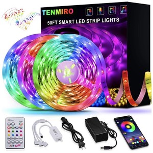 multicolored onforu 50ft rgb lights led strip kit
