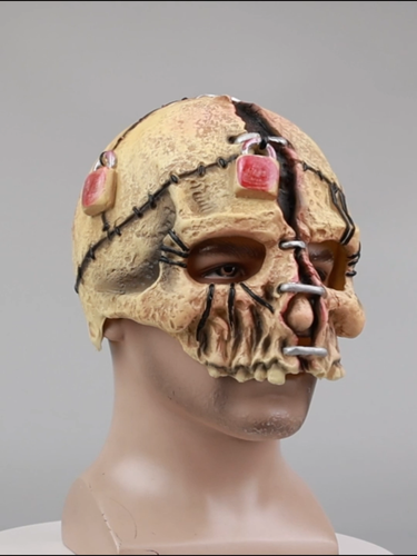 Cosplay Furiosa A Mad Max Saga Locked Skull Head Masks Halloween Face Mask Props - Video 1 of 1
