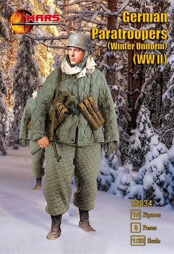 Mars Figures 32034 - 1/32 Paracaidistas Alemanes (Uniforme de Invierno) Kit Modelo Segunda Guerra Mundial - Imagen 6 de 12