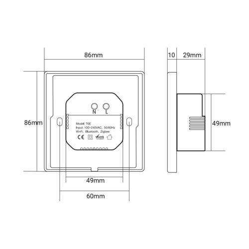 Touch Screen Multifunzione Smart LCD Monitor Control Panel WIFI TUYA - Foto 7 di 9