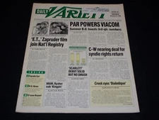 1994 NOVEMBER 15 DAILY VARIETY MAGAZINE - HOLLYWOOD MOVIES & TV COVER - O 13724