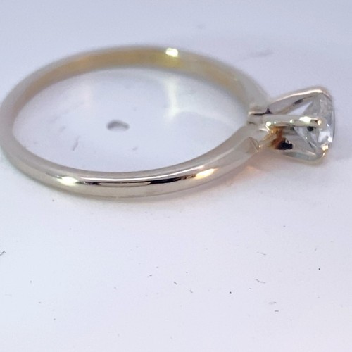 Lady's Diamond Solitaire Ring .40 CT. 10K Yellow Gold 1.5g Size:6.25 (MI1068028) - Picture 5 of 5