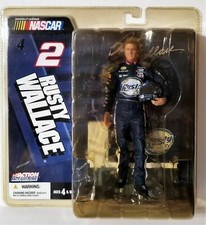 McFarlane NASCAR #2 Rusty Wallace Series 4 Blue Firesuit No Glasses Figure 2005