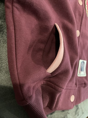 Garanimals Bomber Jacket Wine & Pink Snap ‘Unique' & Unicorn Girls 5 NWT NEW - Picture 9 of 12