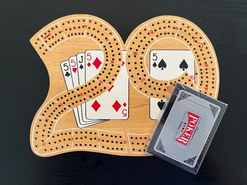 Vintage 1976 High Hand 29 CRIBBAGE BOARD by Pacific Game Co No.750 with Cards - Picture 1 of 8