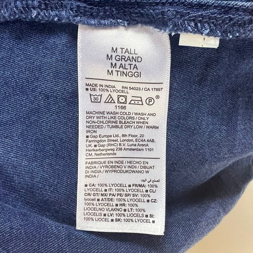 Abito avvolgente cravatta Lyocell blu navy vecchio abito a maniche lunghe taglia media altezza - Foto 8 di 8