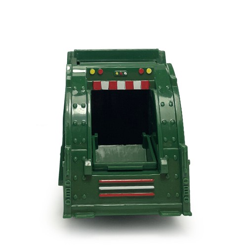 Camion della spazzatura giocattolo camion della spazzatura 1:50 modello pressofuso pull back giocattoli per bambini per ragazzi - Foto 10 di 14