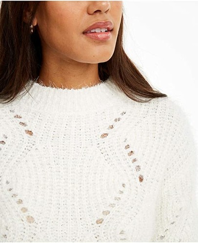 Freshman Juniors' Pointelle Chenille Sweater - Size Small - Picture 1 of 3