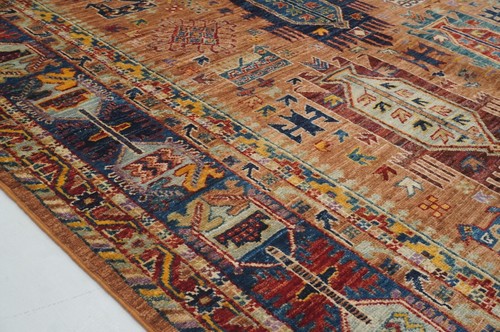 5 x 7 ft Brown Afghan Hand Knotted Veg dyes Wool Tribal Area Rug - Picture 10 of 16