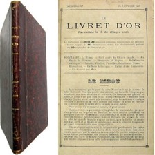 Rare Le Livret d'or année complète 1888 arts décoratifs loisirs créatifs divers