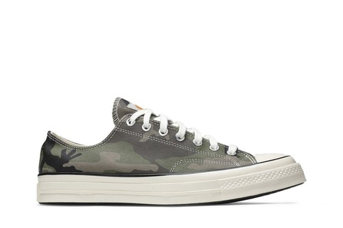 Converse Carhartt WIP x Chuck 70 Low 'Green Camo' 165559C Men's Shoes - Picture 1 of 8
