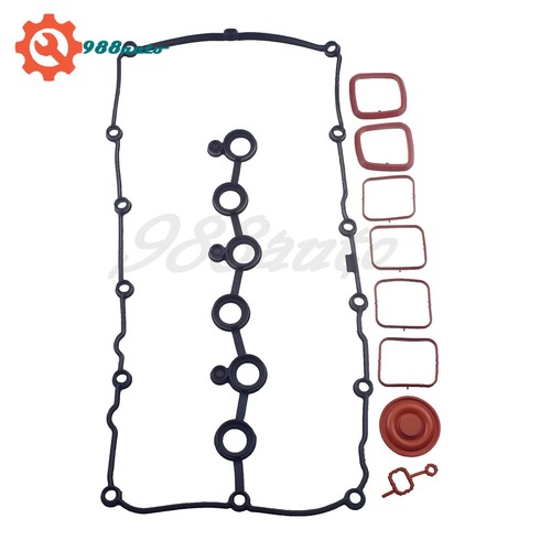 PCV Engine Valve Cover 2 Piece Intake manifold gasket set For VW Audi 3.6L New - Picture 4 of 10