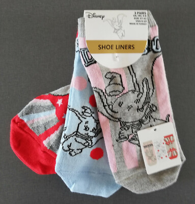 3 Paar Damen Socken Disney Fan Logo Strümpfe Kurz Bunt Witzig 37-42 Primark
