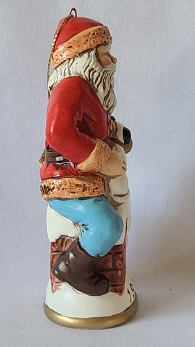 Memories of Santa Ornament Circa 1902 Santa Claus & Nipper 1995 Signed D Warner - Picture 5 of 7
