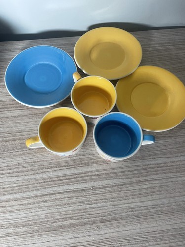 WHITTARD OF CHELSEA SET 3 TAZZINE E PIATTINI ESPRESSO stelle dipinti a mano - Foto 10 di 23