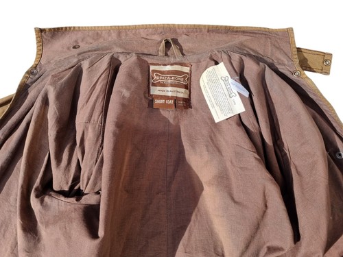 Driza-Bone Men'S/4 100cm Short Waterproof Waxed Brown Cotton Horse Riding Coat - Picture 19 of 20