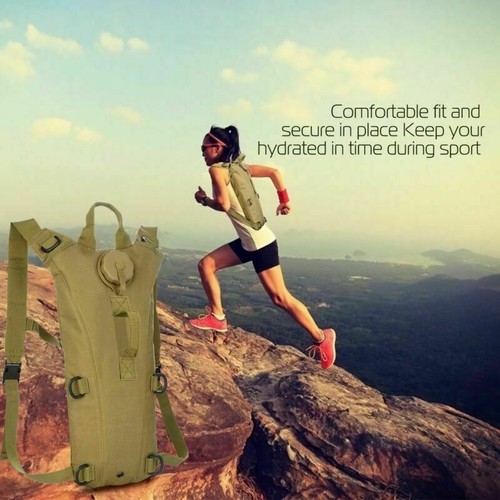 3L Water Bladder Bag Tactical Military Hiking Camping Hydration Backpack Outdoor - Picture 35 of 45