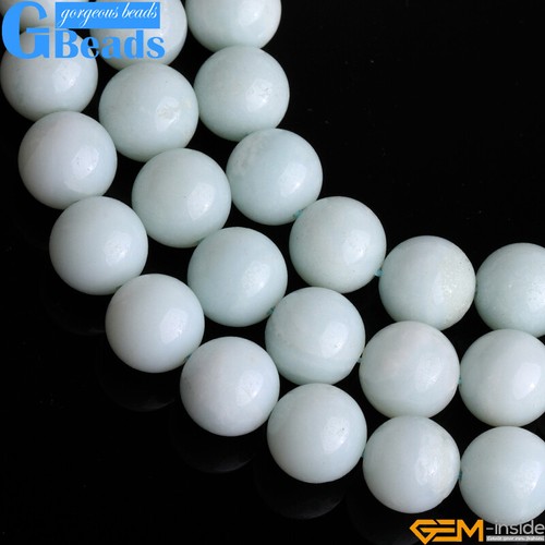 Cuentas de piedras preciosas redondas de amazonita natural para hacer joyas envío gratuito 15" - Imagen 41 de 57