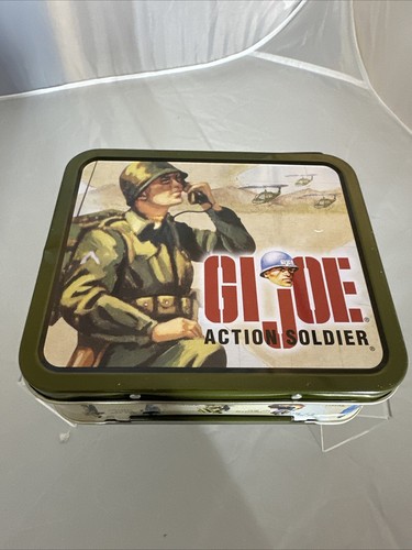 Vintage GI Joe Action Soldier Mini Metal Tin Lunch Box Hasbro 1998 Collectible - Picture 4 of 8