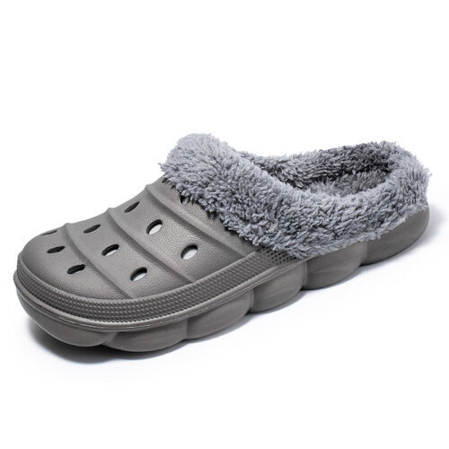 Zedzzz Men’s Ross Twin Gusset Velour Slippers – Navy Blue, Ultra-Soft & Comfortable (Size 8 US)