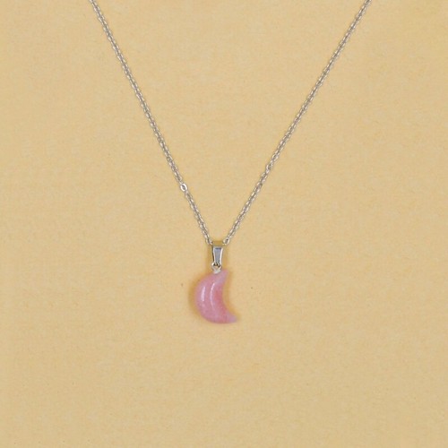 Fashion Trend Niche Colorful Moon Pendant Collarbone Chain Temperament Necklace - Picture 5 of 15