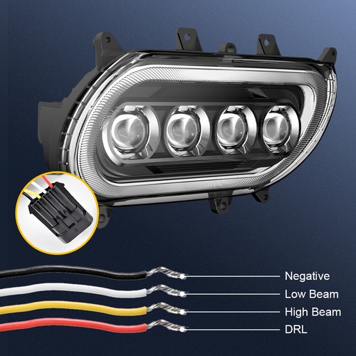 Fit For Road Glide 2015-2024 Motorcycle 2025 Newest 150W LED Headlight Halo Ring - Bild 8 von 8