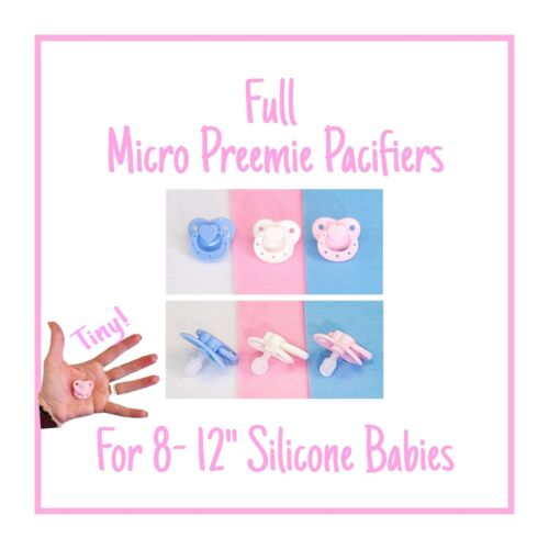PINK Micro Preemie Pacifier w/Custom Nipple For Silicone Babies! - Picture 7 of 11