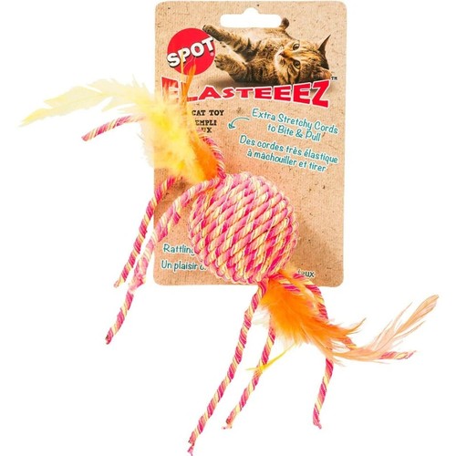 Spot Elasteeez  Ball & Feathers Assorted Cat Toy  - Picture 6 of 8