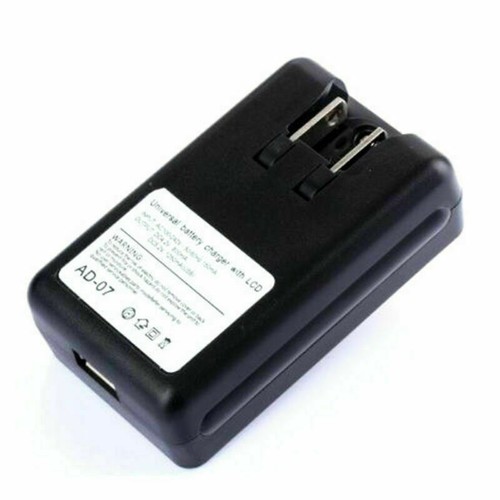 Universal Battery Charger LCD Indicator Screen For Cell Phones USB-Port US Plug - Zdjęcie 9 z 10