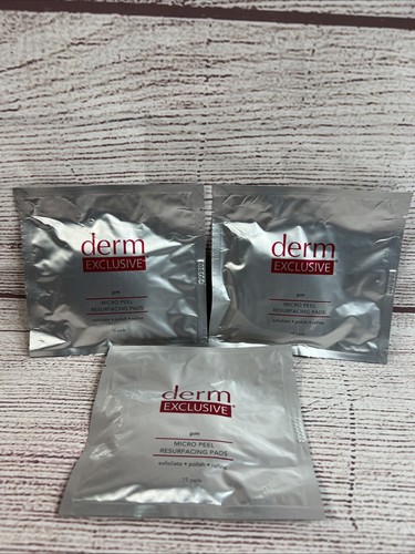 Derm Exclusive PM Micro Peel Resurfacing Pads (3 packs of 15 = 45) New & Sealed - Picture 2 of 6