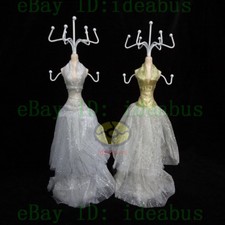 12.6"tall Mannequin Dress Earring Necklace Ring Jewelry Display Holder Stand
