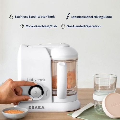 Compact Baby Food Maker - 4-in-1 Steamer, Blender & Nutrient Preserving System - Picture 7 of 10