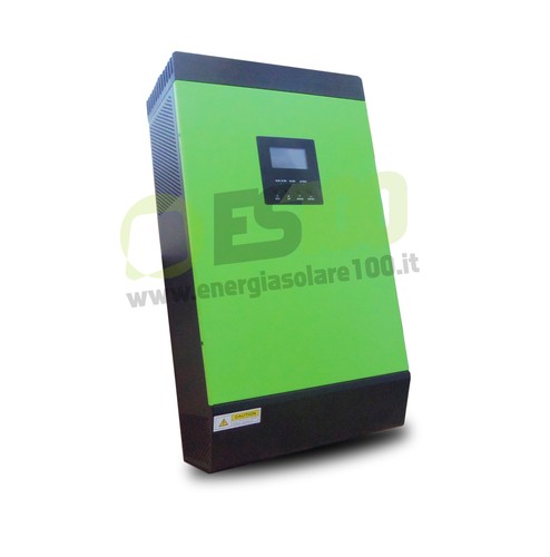 Inverter Solare Fotovoltaico Ibrido 5Kva 4000W 48V Regolatore di carica 50A PWM