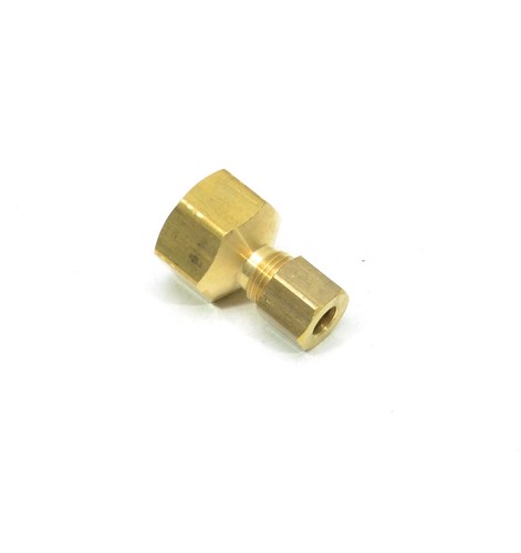 1/4 Od Compression Tube to 3/8 Npt Female Pipe Adapter Fitting Water Oil Gas - Picture 1 of 6