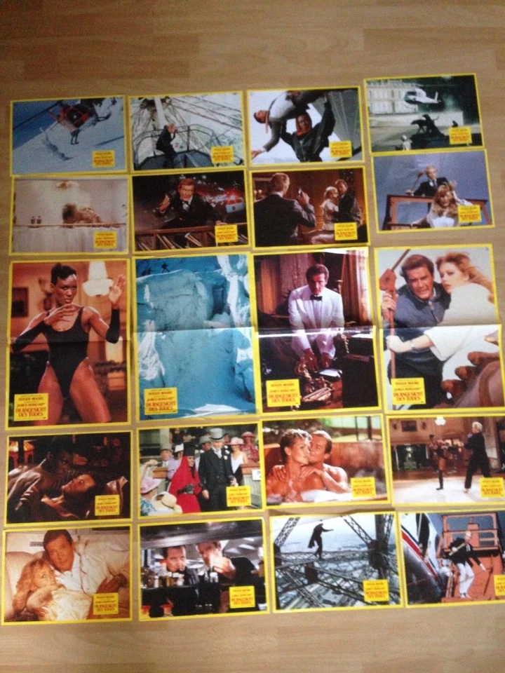 Aushangfotos * 20 AHF kompl. * James Bond 007 - Im Angesicht des Todes * EA 1985 - Bild 2 von 2