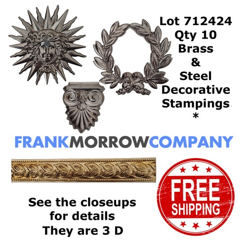 STEEL and BRASS STAMPINGS and STRIPS Frank Morrow Company (10) 712424