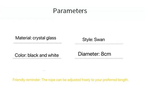 Swan Crystal car pendant New car rearview mirror pendant decoration - Picture 6 of 6