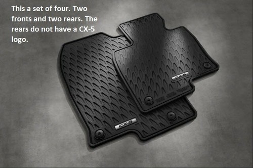 2022-2025 Mazda CX-5 Cargo Tray 4 Piece and  All Weather Floor Mats  (Set of 4) - Picture 4 of 6