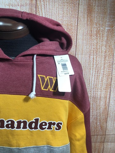 Womens NEW NFL TEAM APPAREL L LARGE WASHINGTON COMMANDERS COTTON BLEND NWT - Picture 2 of 6