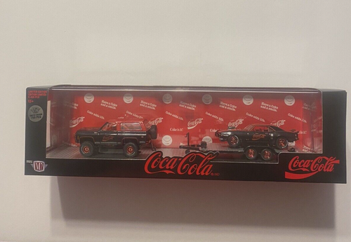 Blazer Chevy K5 1973 M2 Hauler Chase Coca Cola con Pontiac Firebird 1968 1/750  - Imagen 1 de 2
