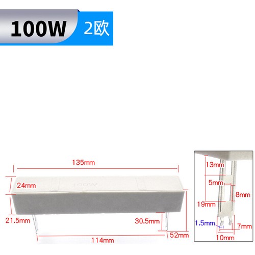 Resistencias cerámicas 5W 10W 20W 30W 50W 100W - Wirewound 0,05-1K ohmios - Imagen 150 de 166