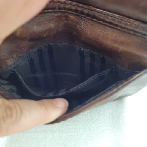 Frye Leder Melissa Stadiontasche Umhängetasche Handtasche Kalbsleder braun 6,5"x4,5" - Bild 4 von 13