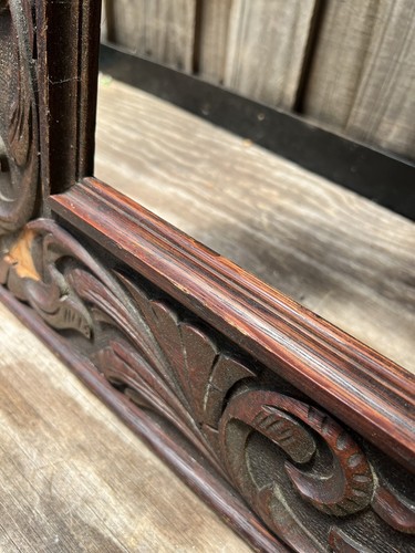 SUPERB George C. Flint American Movement Antique 19th Century Heavy Ornate Wood - Picture 9 of 19