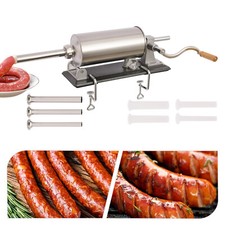 4L Electric Meat Sausage Stuffer Maker Commercial Home Filler Horizontal New