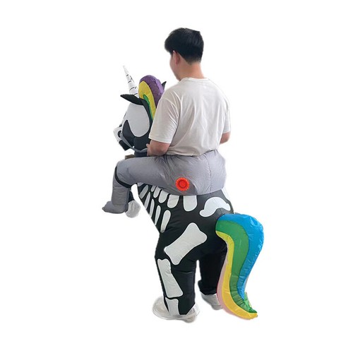 Adulto Inflable Unicornio Disfraz Halloween Fiesta Cosplay Paseo en Elegante Vestido NUEVO - Imagen 2 de 4