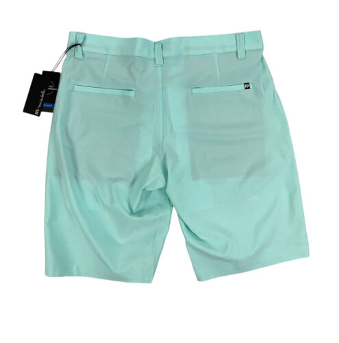 NUOVI pantaloncini da golf da uomo Travis Mathew Sand Harbor erica turchese prestazioni - Foto 2 di 9